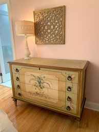French Style Hand Painted Decorator Chest Of Drawers