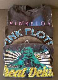 3 Vintage T-Shirts ! 2 Pink Floyd, &  1 Zelda Shirt