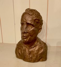 Original Bust Sculpture Of A Man Signed F. Blatt  1/96