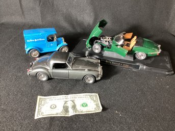 2 Model Cars  & NY Times Bank