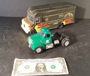 2  Diecast Trucks UPS Delivery $ Cities Service ( Horse Only )