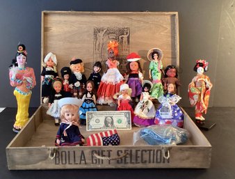 Oh, You Beautiful Dolls! 16 Vintage Dolls With A Wood Case  For Your Collection!