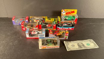NASCAR Set Of 10 Collector Cars  3 Size  Mixed Lot With Boxes