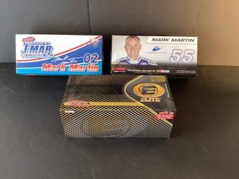 NASCAR 3 Collectable Mark Martin Die Cast Cars, Never Used And In Original Box/packaging