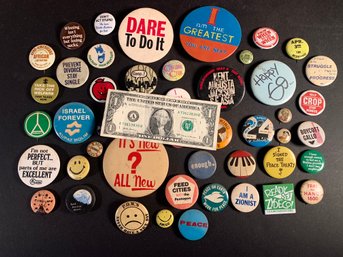 Vintage 1960s 1970s Protest Buttons ALL ORIGINAL