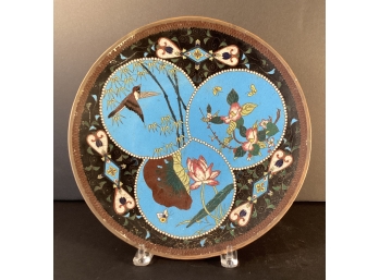 Cloisonne On Bronze  Charger 12 Inch Diameter
