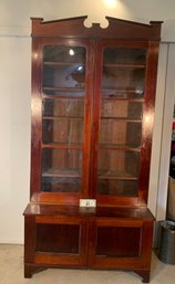 Antique Walnut/ Butternut Apothecary / Bookcase  Circa 1840-1860