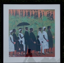 Elis Wilson Framed Print  Titled Funeral Procession