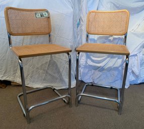 Pair Breuer Casca Cantilever Tall Chairs