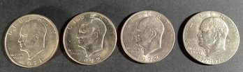 4 United States Liberty  Dollar Coins