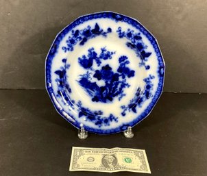 Antique Flow Blue Porcelain Bowl
