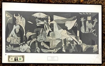 Framed  Picasso Print Guernica As Seen At The Musco Del Prado In Madrid