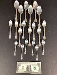 20 Piece Gorham Chantilly Sterling Silver Spoons. #16