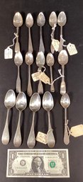15 Coin Silver And Early Silver Spoons Circa 1765-1826  #8