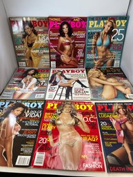 LOT OF 11 PLAYBOYS -- 2006 (NOTE CONDITION ON AUGUST COPY)