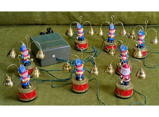 Vintage Mr. Christmas Marching Band Musical Bells Set