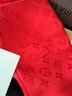 Authentic Louis Vuitton Scarf In Stunning Red!