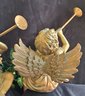 Vintage Beautiful Golden Trumpeting Angels Of St. Peter's Square