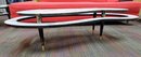 MCM Formica Top Two Tier Coffee Table W/ Brass Fittings