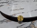 MCM Formica Top Two Tier Coffee Table W/ Brass Fittings