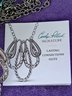 Signature Carolyn Pollack Sterling Silver Necklace In Original Gift Box And Bag
