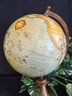 Globe With Brass Base, Galileo Thermometer And Faux Leather Travel Journal