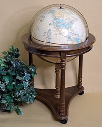 Vintage Cram's Imperial World Globe On A Stand