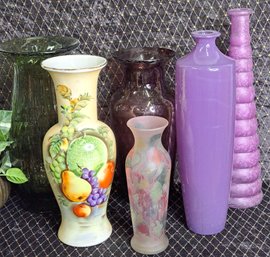 Variety Of Colorful Vases