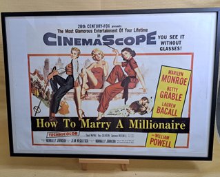 Vintage Movie Poster 'How To Marry A Millionaire'