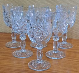 Vintage Libby Water/wine Goblets Set Of Six