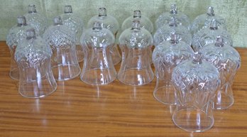Vintage Variety Of 16 Clear Glass Peg Votives