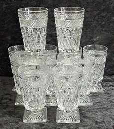 Set Of Eleven Imperial Glass Cape Cod Ices Tea Goblets