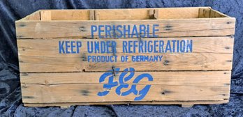 Vintage Wood Crate Made In Germany