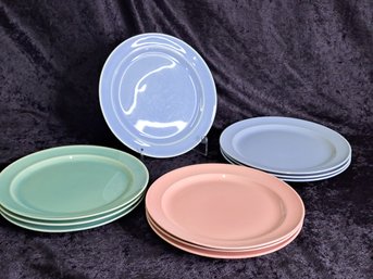 Vintage TS&T Lu-Ray Pastels 9 1/4' Dinner Plates