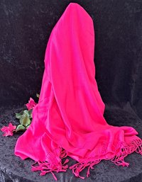 Gorgeous Hot Pink Cashmere Scarf