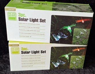 New, 2 Sets Of Solar Lights