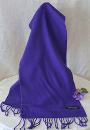 Gorgeous Purple Cashmere Scarf