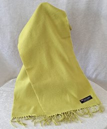 Bright Lime Green Cashmere Scarf