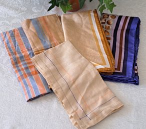 Vintage And Contemporary Men's Silk And Cotton Handkerchiefs