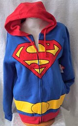NWT Superman Hooded Zipper Sweatshirt
