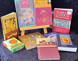 Lot Of Metaphysical Books, Cards And Journal