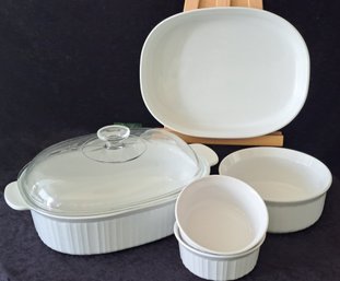 Collection Of Corning French White Baking Dishes