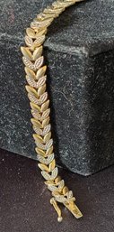 Sterling Leaf Motif Bracelet