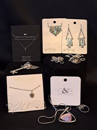 Collection Of New  Silver Tone Jewelry