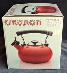 Circulon 2 Quart Red Teapot New In Box