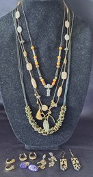 Assortment Of Unusual Necklaces And Earrings