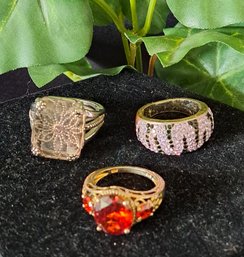 Trio Of Rings, One Sterling