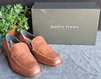 Men's Leather Shoes From The Aston Grey Collection New In Box