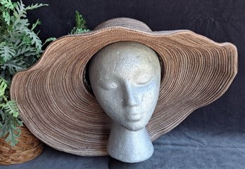 Fabulous Wide Brimmed Straw Hat By Sunday Afternoons