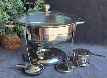 Fabulous Stainless Steel Double Boiler Style Chafing Dish